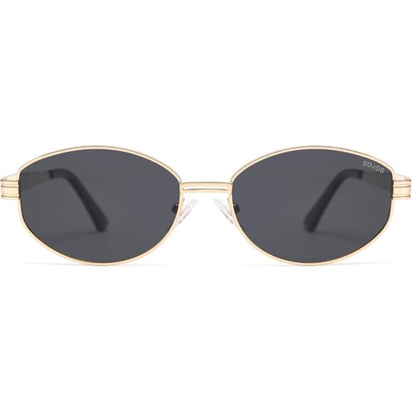Oval Round Polarized Sunglasses Unisex Metal UV400 Retro Chic Shades main image 4